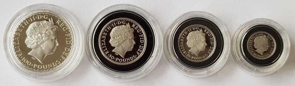 2008 Platinum Britannia Set Obverse