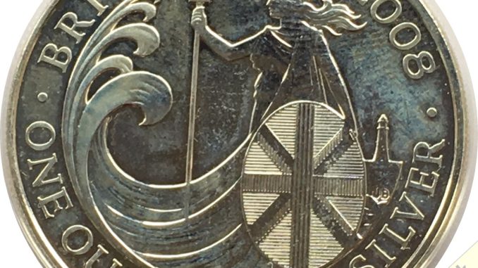 2008 Silver Britannia Proof Reverse