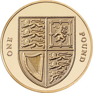 2010 One Pound Royal Arms Reverse RM