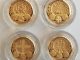 2010 and 2011 UK Cities 4 Coin Gold Proof One Pound Set Obverse
