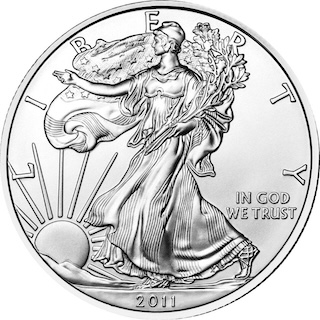 2011 American Eagle Silver 1oz Obverse USM 2011 American Eagle Silver 1oz Obverse USM