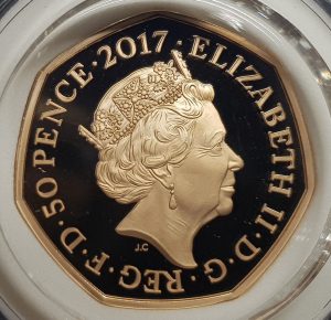 2017 Peter Rabbit Gold 50p