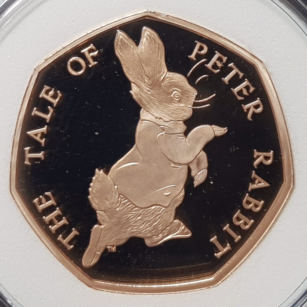 2017 Peter Rabbit Gold 50p