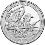 2017 George Rogers Clark National Historical Park Proof Quarter