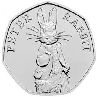 2019 50 Pence Coin Peter Rabbit Reverse 2019 50 Pence Coin Peter Rabbit Reverse