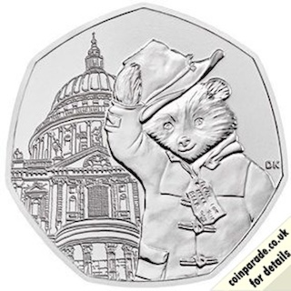 2019 50 Pence Coin St Pauls Cathedral Reverse