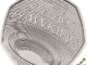 2019 50 Pence Coin Stephen Hawking Reverse