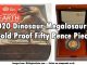 2020 Gold Fifty Pence Megalosaurus