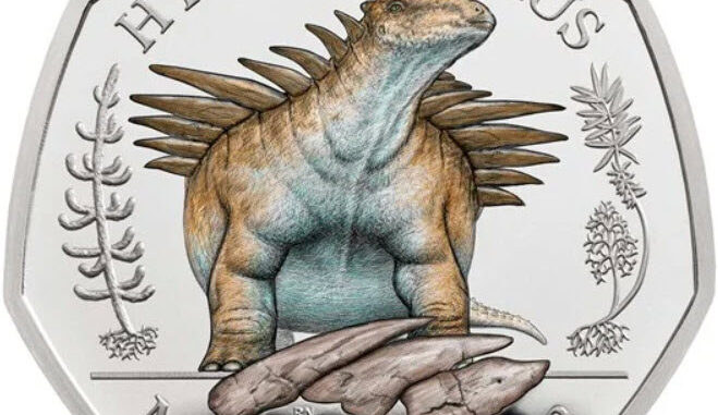 2020 Silver Proof 50p Hylaeosaurus Reverse RM