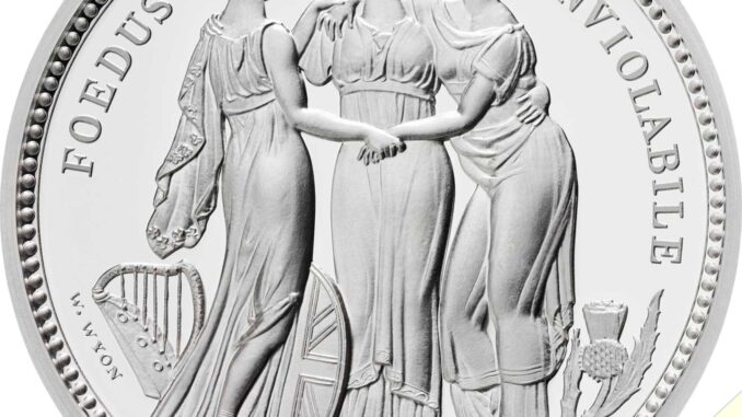 2020 Three Graces UK 2oz Silver Proof Reverse