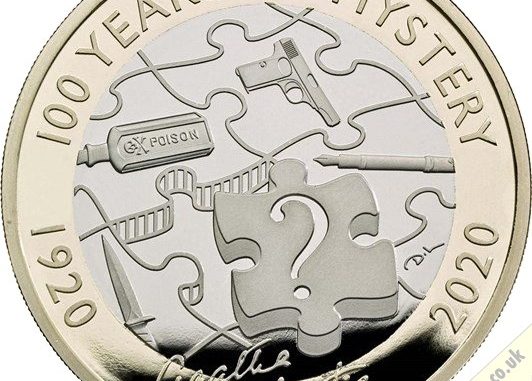 2020 Two Pound Agatha Christie Proof Reverse 2020 Two Pound Agatha Christie Proof Reverse