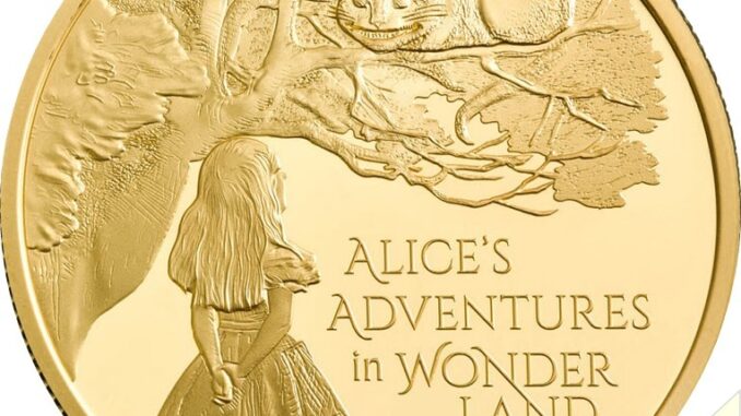2021 1oz Gold Proof Alice in Wonderland Reverse 2021 1oz Gold Proof Alice in Wonderland Reverse