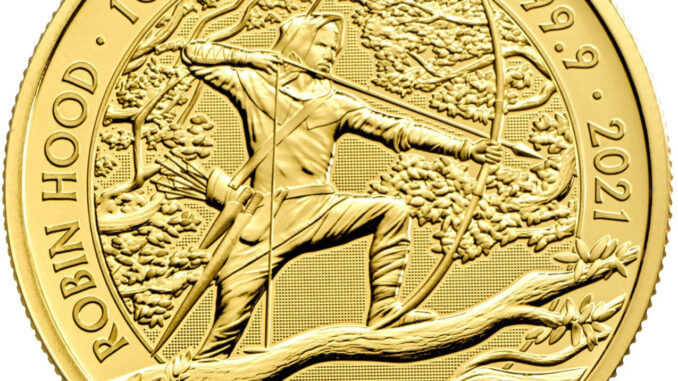 2021 1oz Gold Robin Hood 2021 1oz Gold Robin Hood
