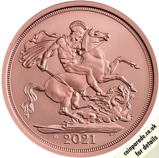 2021 Gold Sovereign BU Elizabeth 95th Reverse 2021 Gold Sovereign BU Elizabeth 95th Reverse