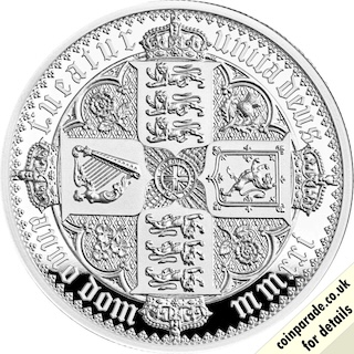 2021 Gothic Crown Quartered Arms Reverse