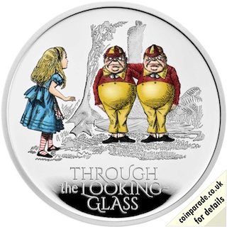 2021 Silver Proof Two Pound Through Looking Glass Reverse RM