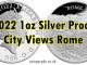2022 1oz Silver Proof City Views Rome