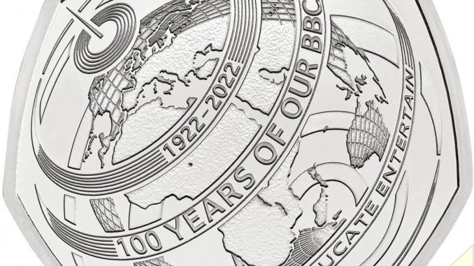 2022 Fifty Pence 100th Anniversary of Our BBC 2022 Fifty Pence 100th Anniversary of Our BBC
