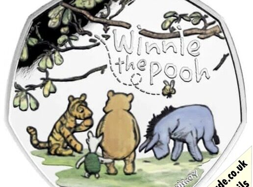 2022 50 Pence Coin Winnie the Pooh and Friends Silver Proof Reverse 2022 50 Pence Coin Winnie the Pooh and Friends Silver Proof Reverse