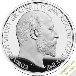 2022 British Monarchs Edward VII Five Pounds 2oz Reverse RM