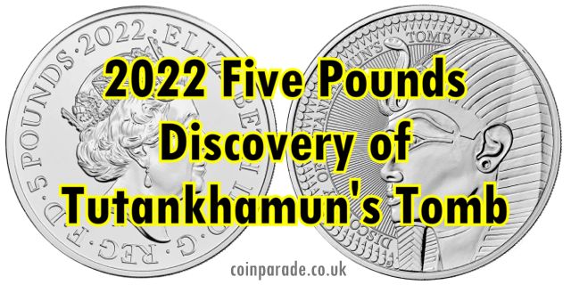 2022 Five Pounds Tutankhamun