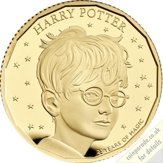 2022 Gold Quarter Ounce Harry Potter Reverse RM 2022 Gold Quarter Ounce Harry Potter Reverse RM