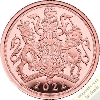2022 Half-Sovereign Proof Reverse RM 2022 Half-Sovereign Proof Reverse RM