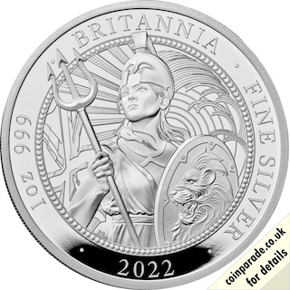 2022 Silver Britannia 1oz Proof Reverse RM