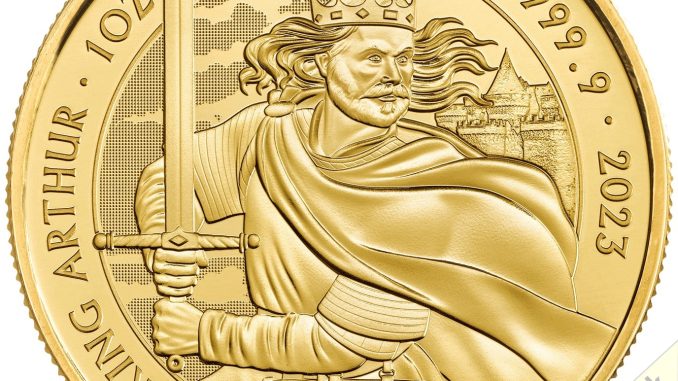 2023 1oz Gold King Arthur Reverse
