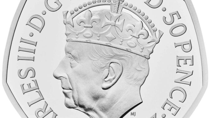 2023 Charles III Coronation 50p Obverse