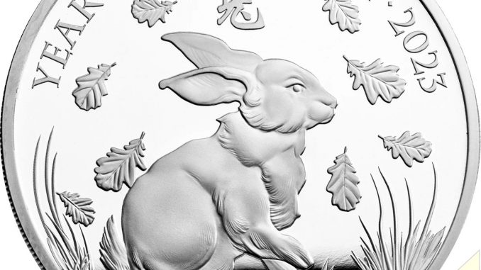 2023 Silver Proof Two Pound Year of Rabbit Reverse 2023 Silver Proof Two Pound Year of Rabbit Reverse