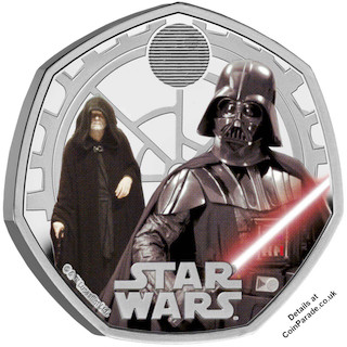 2023 Star Wars Fifty Pence Darth Vader Reverse 2023 Star Wars Fifty Pence Darth Vader Reverse