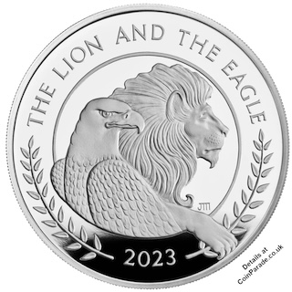 2023 Two Pounds Lion and Eagle Reverse 2023 Two Pounds Lion and Eagle Reverse