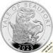 2023 Two Pounds Royal Tudor Beasts Silver Proof Yale of Beaufort Reverse RM