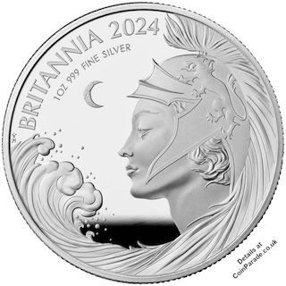 2024 Britannia Silver 1oz Proof Reverse 2024 Britannia Silver 1oz Proof Reverse