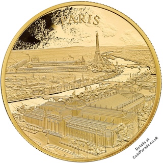 2024 City Views Paris 1oz Gold Proof Reverse RM 2024 City Views Paris 1oz Gold Proof Reverse RM