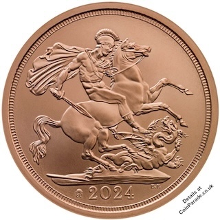 2024 D-Day Gold Sovereign Reverse 2024 D-Day Gold Sovereign Reverse