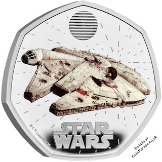 2024 Millennium Falcon 50p Reverse