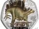 2024 Stegosaurus 50p Silver Proof Charles III Reverse