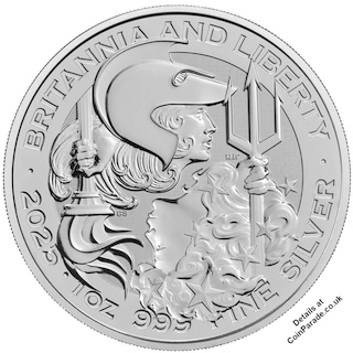 2025 Britannia and Liberty 1oz Silver Bullion Reverse RM