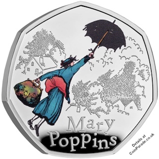 2025 Mary Poppins 50p Silver Reverse RM 2025 Mary Poppins 50p Silver Reverse RM