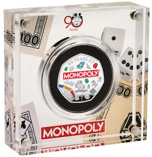 2025 Monopoly 50p Silver Proof Colour Box RM 2025 Monopoly 50p Silver Proof Colour Box RM