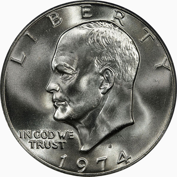 Eisenhower Dollar Obverse