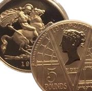 Gold £5, Gold 5 pounds