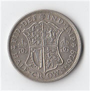 1929 Half Crown Reverse