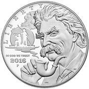 2016 Mark Twain Silver Obverse