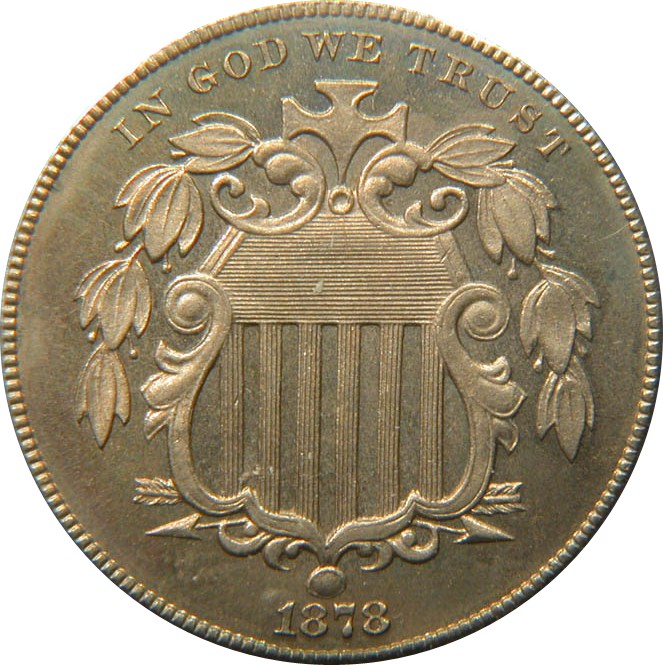 Shield Nickel Obverse