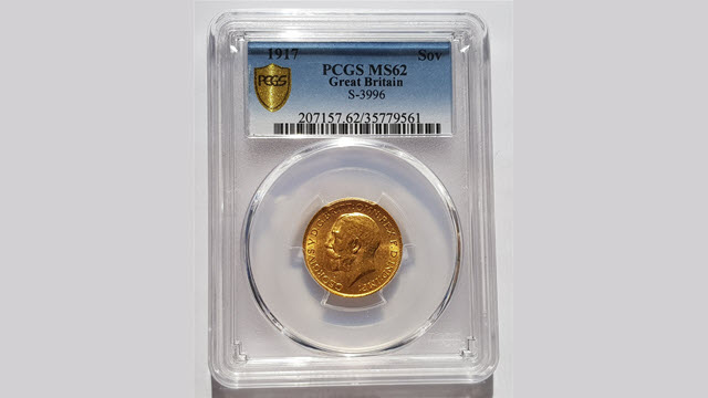 Slabbed PCGS MS62