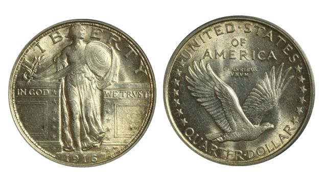 Standing Liberty Quarter - 1916 version